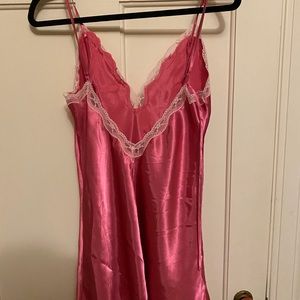 pink slip dress